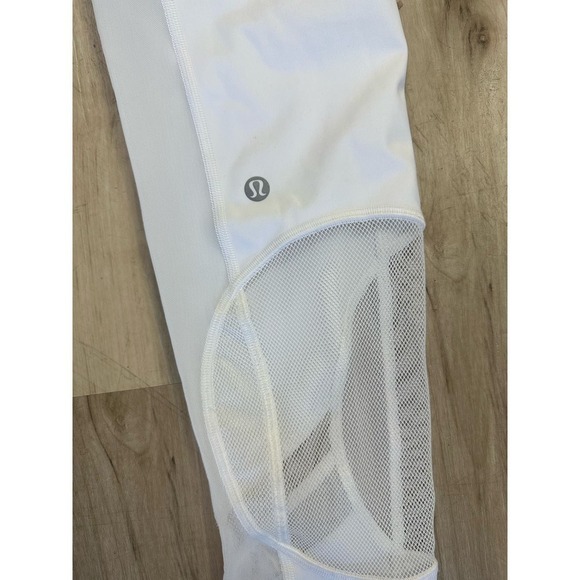 Lululemon clear the court white mesh leggings - Picture 7 of 9